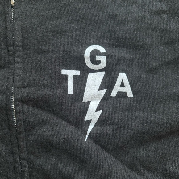 The Gaslight Anthem Black Zip Up Hoodie Mens Small Washed But Never Worn - Picture 2 of 4